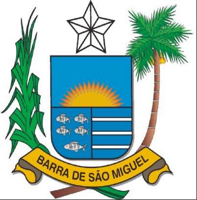Brasão da cidade de Barra De Sao Miguel - AL
