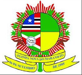 Brasão da cidade de Olinda Nova Do Maranhao - MA